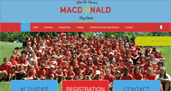 Desktop Screenshot of macdonalddaycamp.com