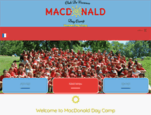 Tablet Screenshot of macdonalddaycamp.com